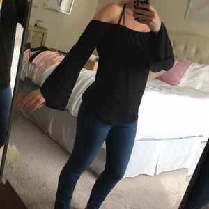 Open back, winged arm top, size S